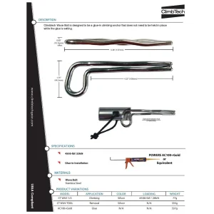 ClimbTech Wave Bolt Glue-In 9
